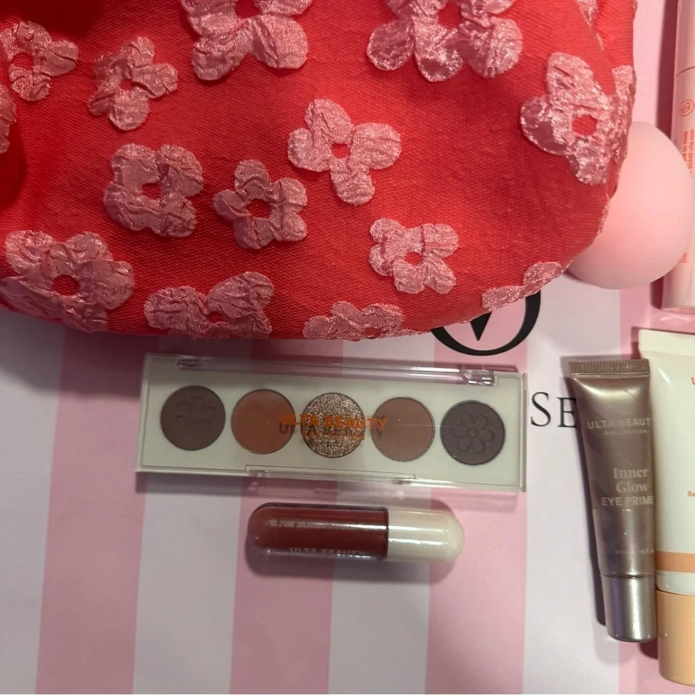Ulta Beauty Floral Makeup and Bag